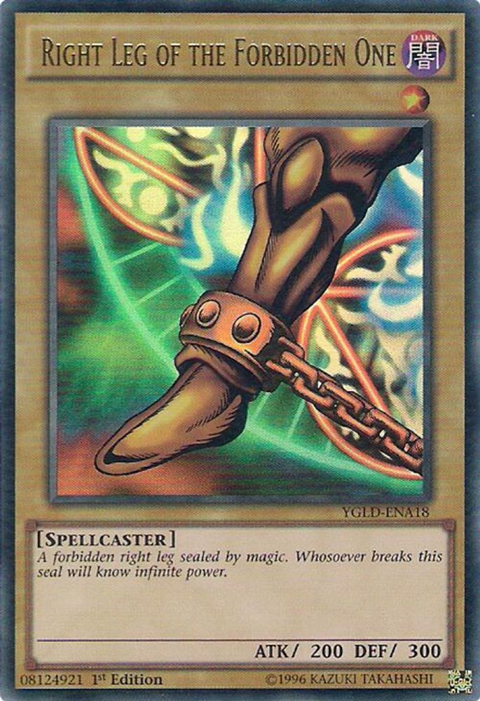 Right Leg of the Forbidden One (A) (YGLD-ENA18) Ultra Rare  Unlimited