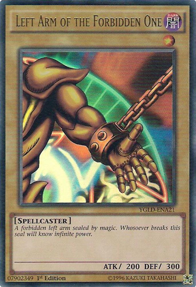 Left Arm of the Forbidden One (A) (YGLD-ENA21) Ultra Rare  Unlimited