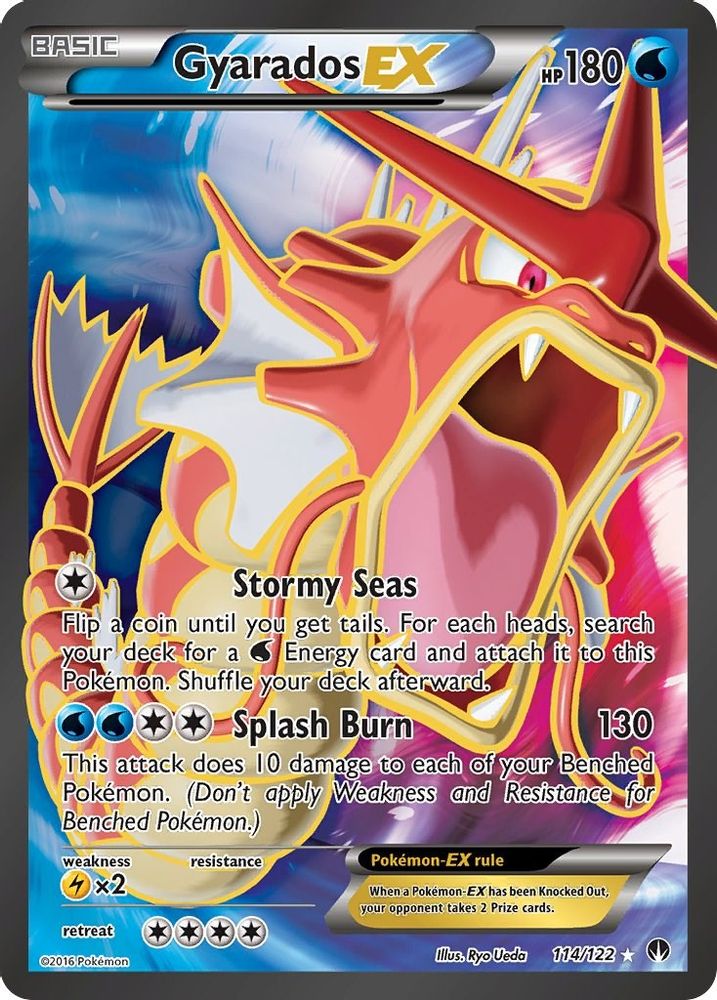 Gyarados EX (Full Art) (114/122) - Holofoil - Ultra Rare