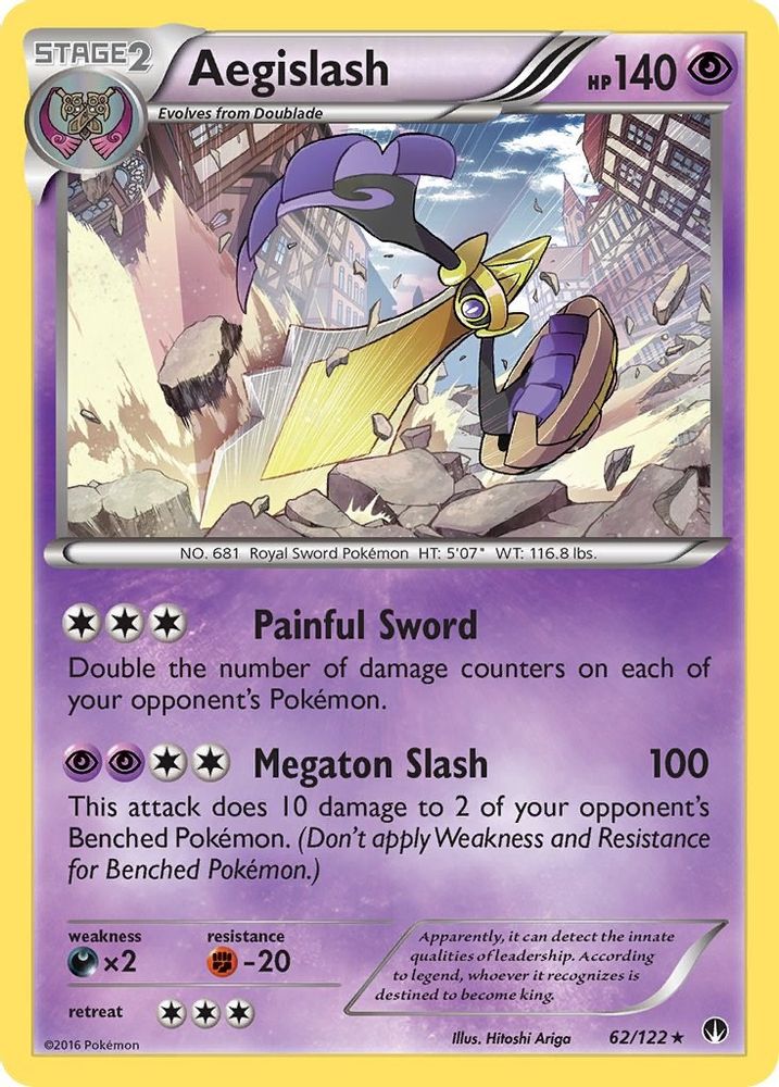 Aegislash (062/122) - Reverse Holofoil - Holo Rare