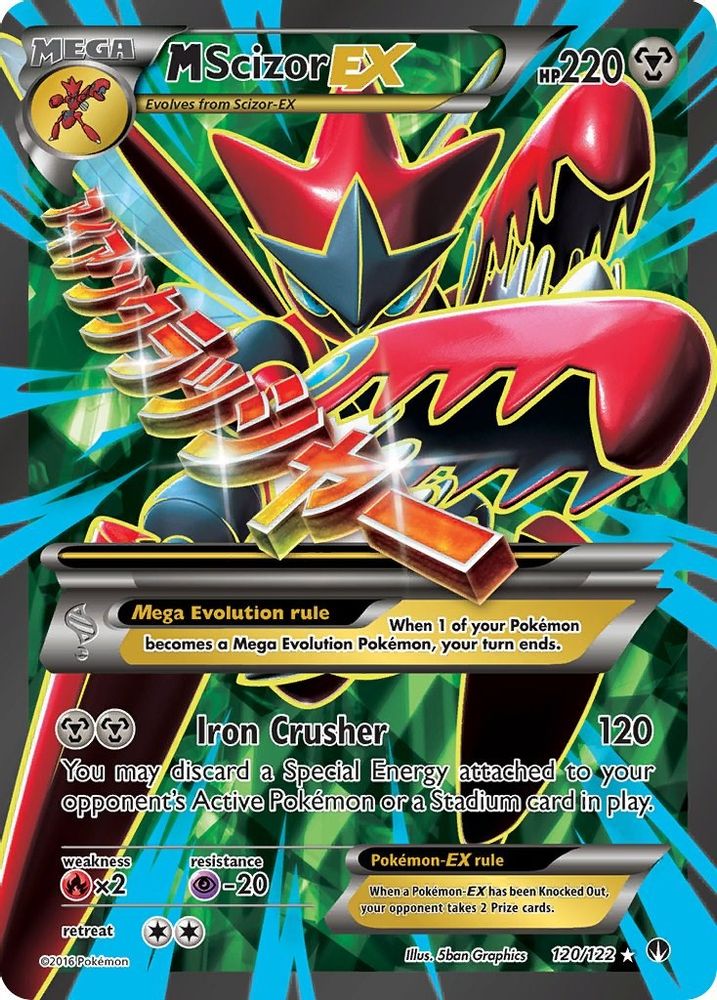 M Scizor EX (Full Art) (120/122) - Holofoil - Ultra Rare