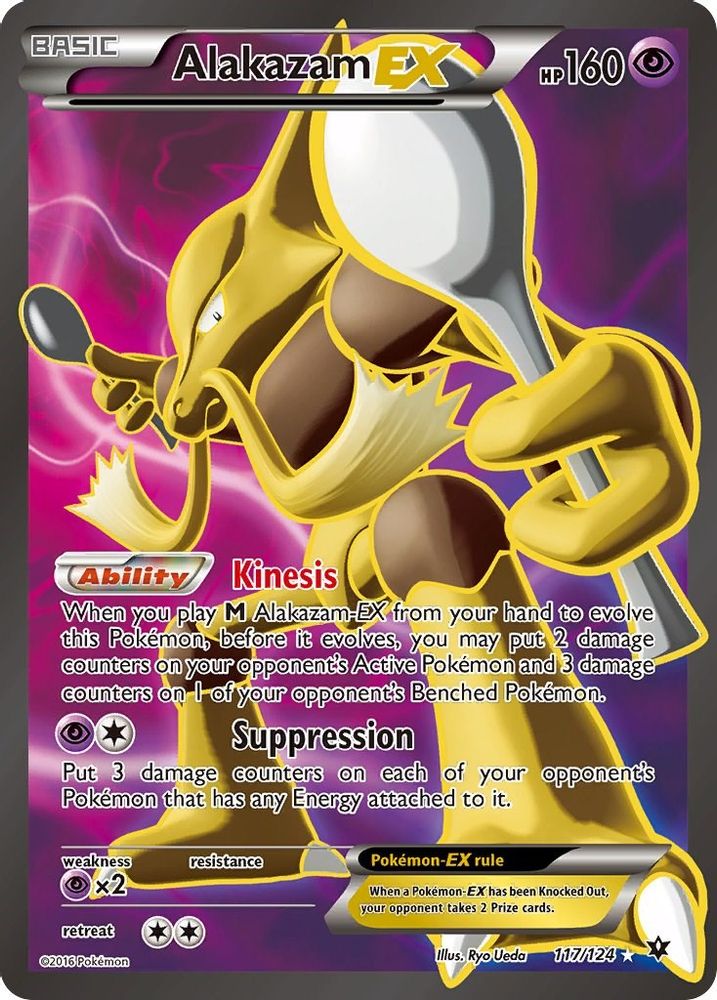 Alakazam EX (Full Art) (117/124) - Holofoil - Ultra Rare