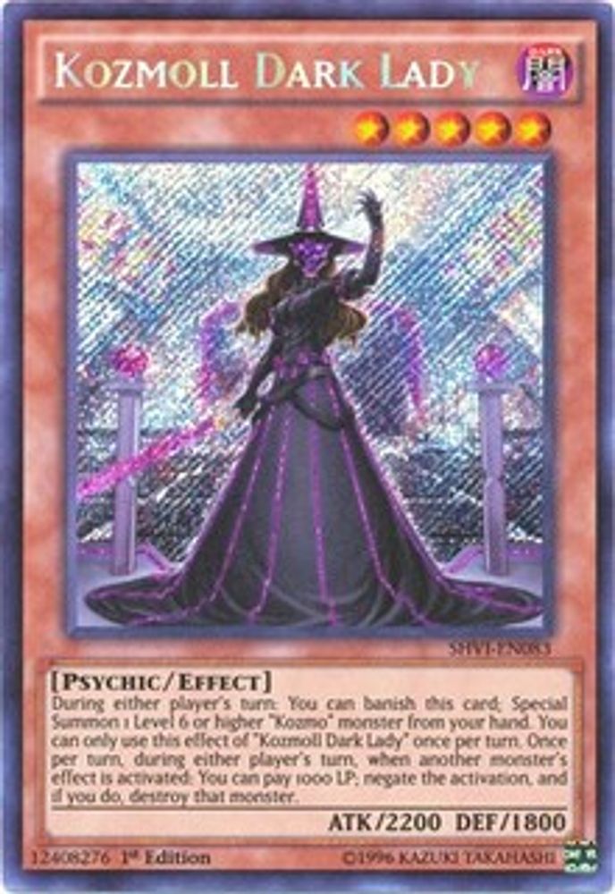 Kozmoll Dark Lady (SHVI-EN083) Secret Rare  1st Edition