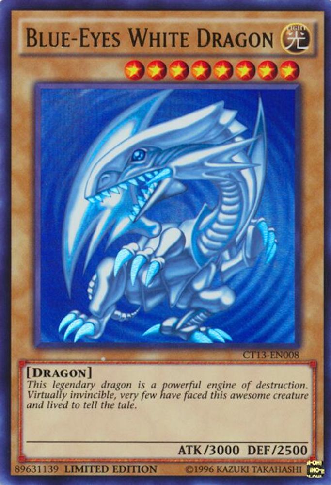 Blue-Eyes White Dragon (CT13-EN008) Ultra Rare  Limited