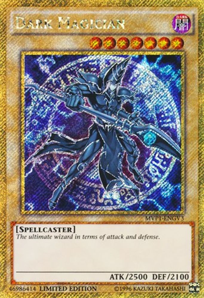 Dark Magician (Gold Secret Rare) (MVP1-ENGV3) Gold Secret Rare  Limited
