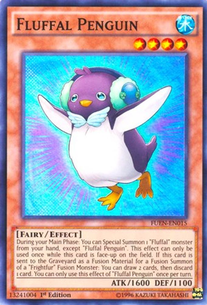 Fluffal Penguin (FUEN-EN015) Super Rare  1st Edition