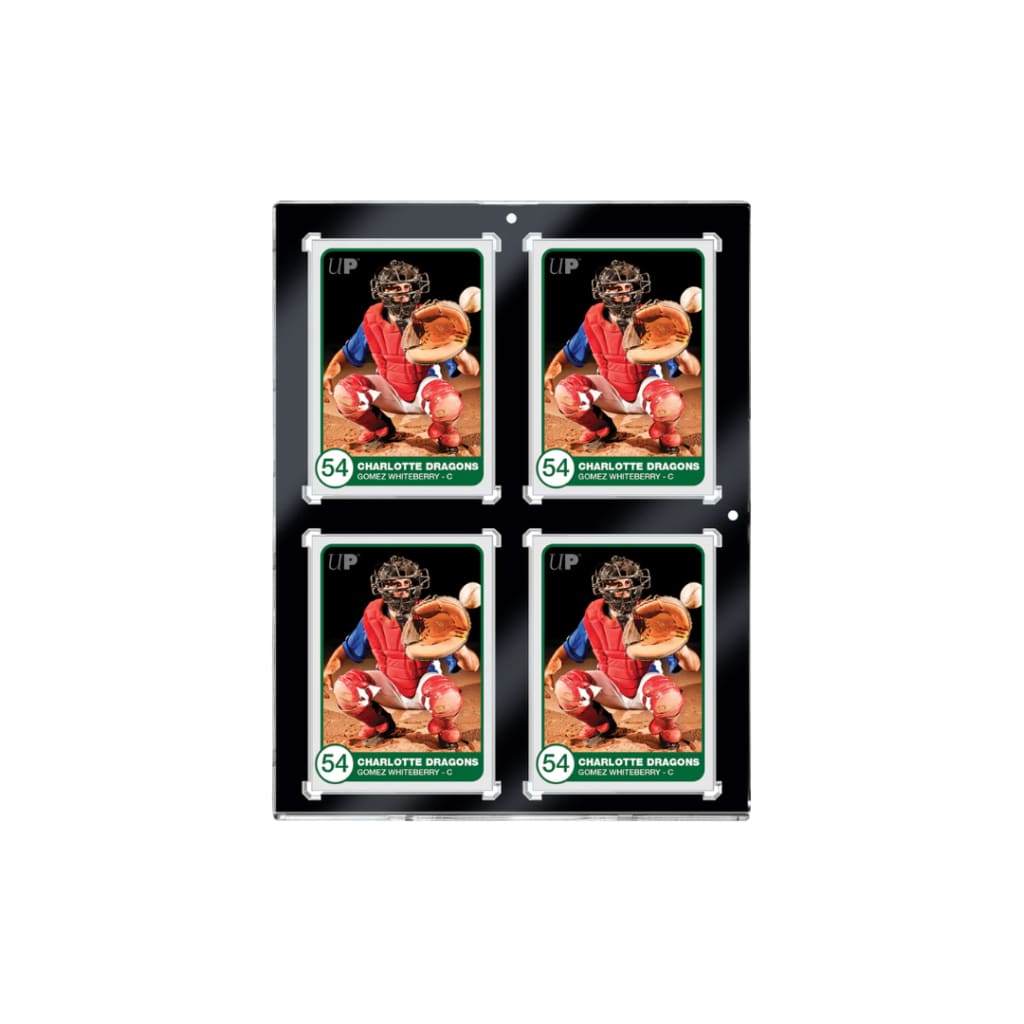 130PT 4-Card Black Border UV ONE-TOUCH Magnetic Holder