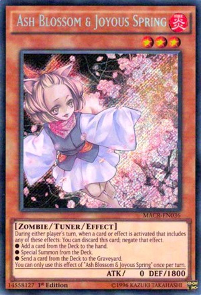 Ash Blossom & Joyous Spring (MACR-EN036) Secret Rare  Unlimited