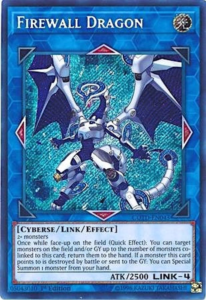 Firewall Dragon (COTD-EN043) Secret Rare  Unlimited