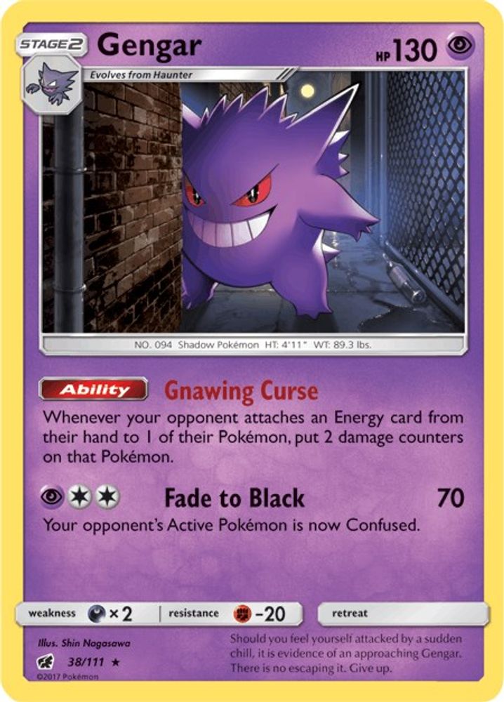 Gengar (038/111) - Holofoil - Holo Rare