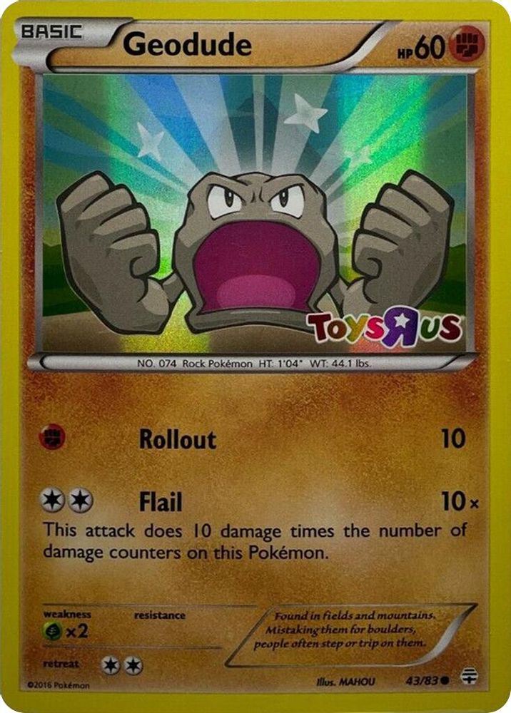 Geodude (Toys R Us Promo) (043/83) - Holofoil - Promo