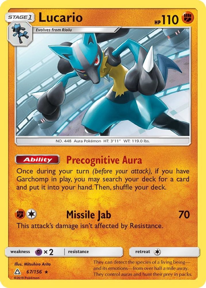 Lucario (067/156) - Holofoil - Holo Rare