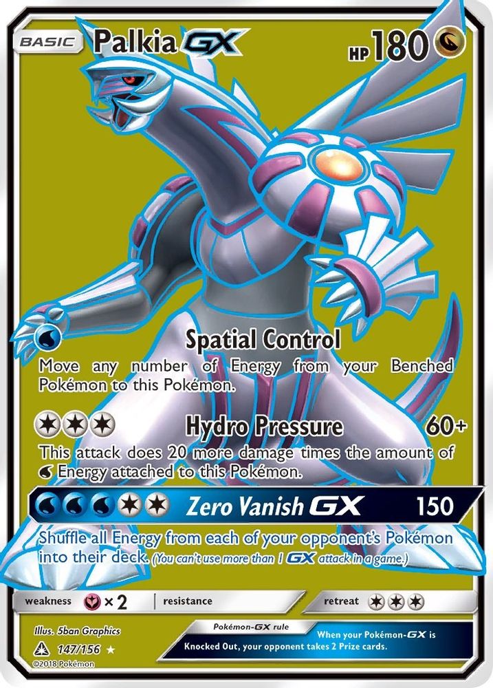 Palkia GX (Full Art) (147/156) - Holofoil - Ultra Rare