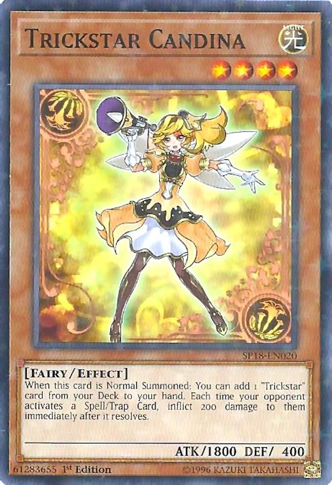 Trickstar Candina (Starfoil) (SP18-EN020) Starfoil Rare  1st Edition