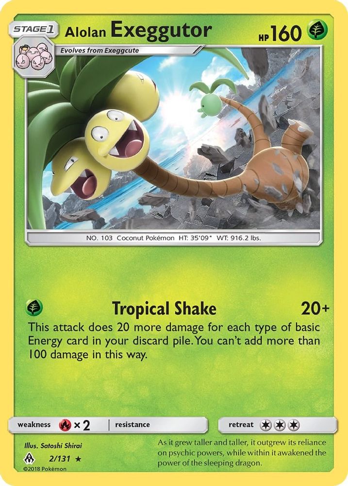 Alolan Exeggutor (2/131) - Reverse Holofoil - Rare