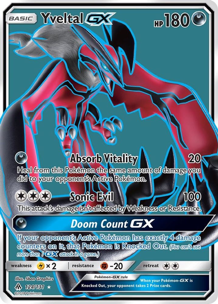 Yveltal GX (Full Art) (124/131) - Holofoil - Ultra Rare