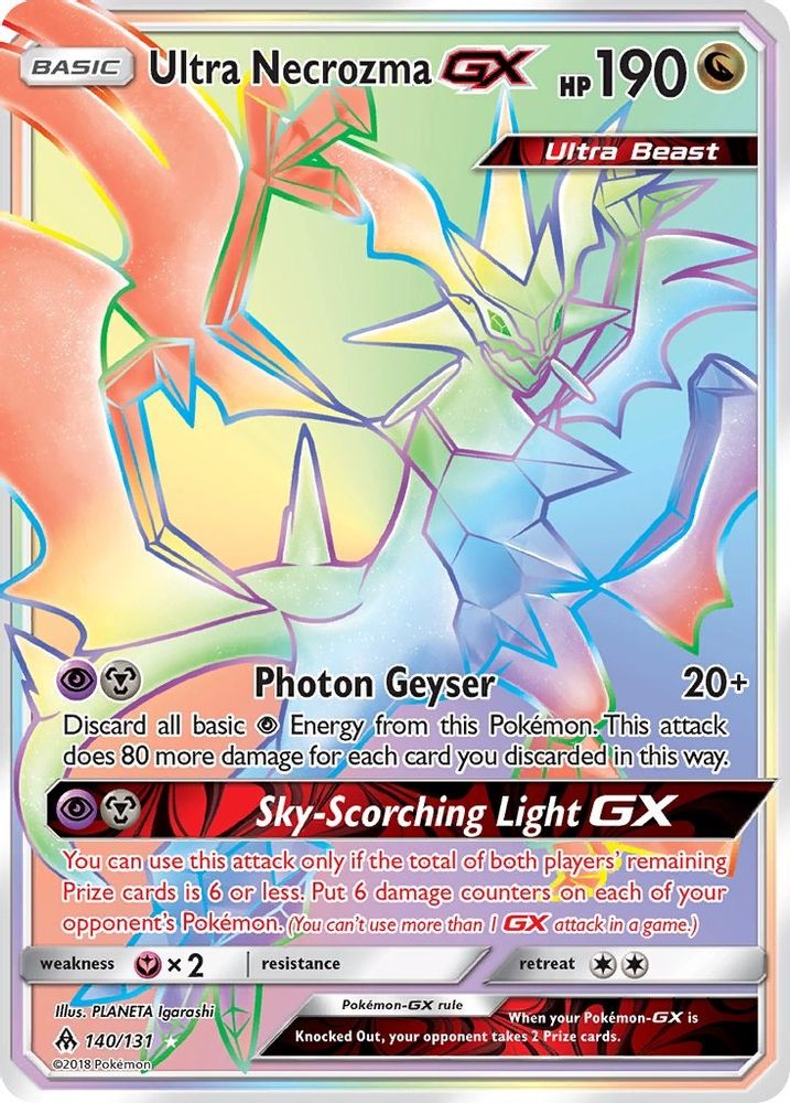 Ultra Necrozma GX (Secret) (140/131) - Holofoil - Secret Rare