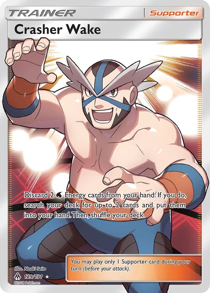 Crasher Wake (Full Art) (129/131) - Holofoil - Ultra Rare
