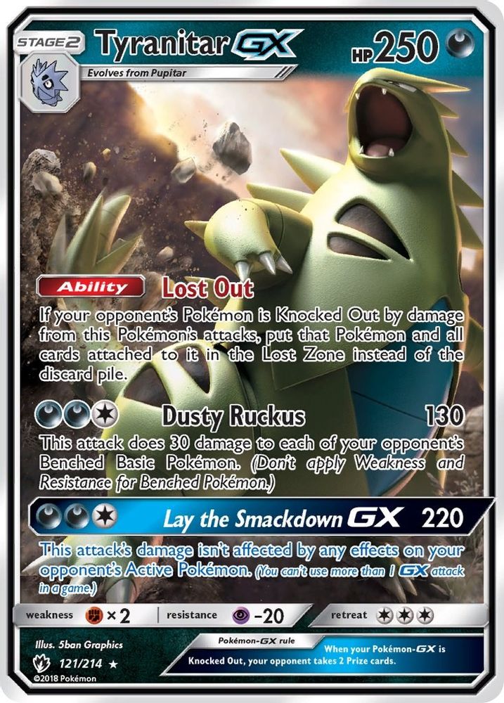 Tyranitar GX (121/214) - Holofoil - Ultra Rare