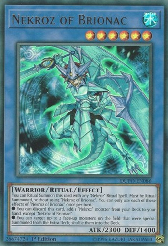 Nekroz of Brionac (DUPO-EN086) Ultra Rare  1st Edition