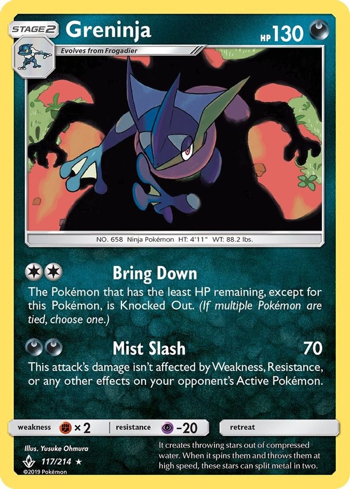 Greninja (117/214) - Holofoil - Holo Rare
