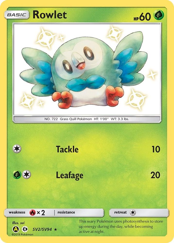 Rowlet (SV2/94) - Holofoil - Shiny Holo Rare