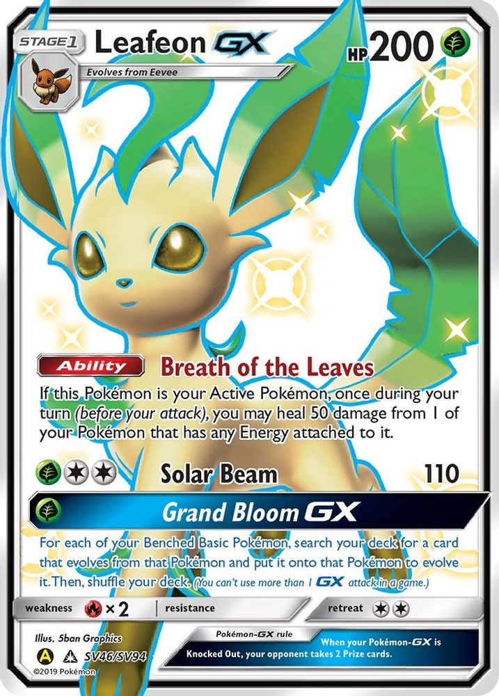Leafeon GX (SV46/SV94) - Holofoil - Shiny Holo Rare