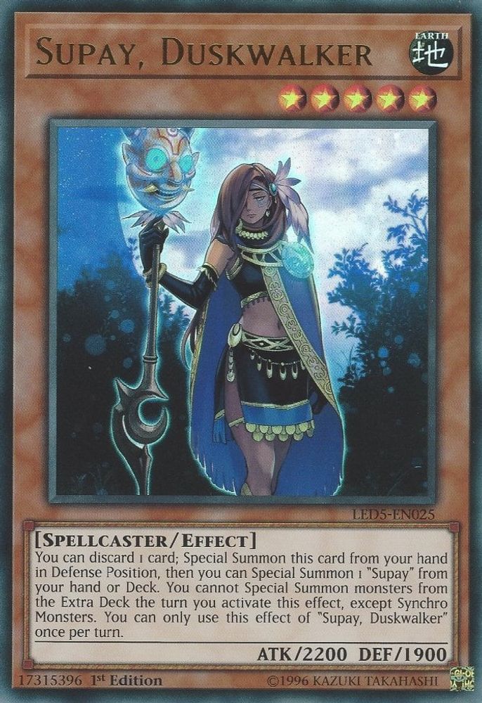 Supay, Duskwalker (LED5-EN025) Ultra Rare  1st Edition