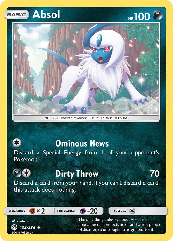 Absol (133/236) - Reverse Holofoil - Uncommon