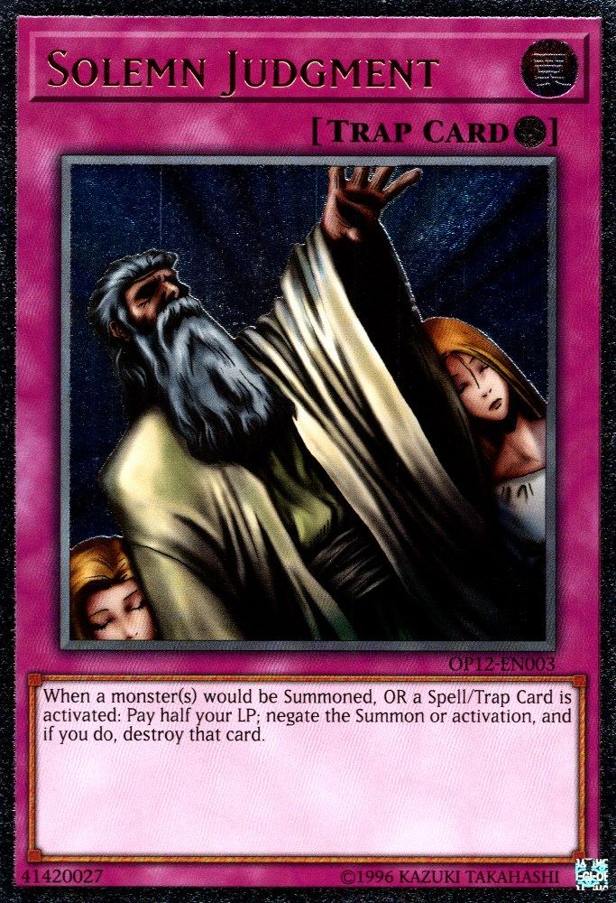 Solemn Judgment (OP12-EN003) Ultimate Rare  Unlimited
