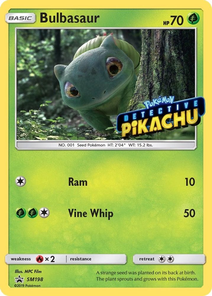 Bulbasaur - SM198 (Detective Pikachu Stamped) (SM198/248) - Holofoil - Promo