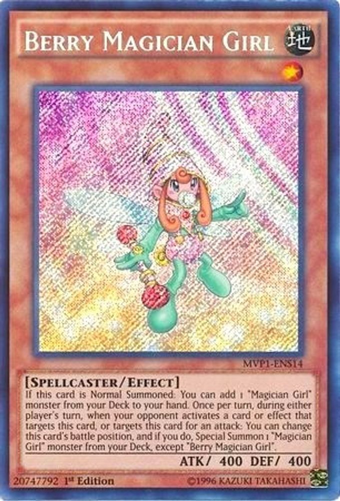 Berry Magician Girl (MVP1-ENS14) Secret Rare  1st Edition