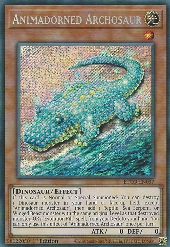 Animadorned Archosaur (ETCO-EN037) Secret Rare  1st Edition