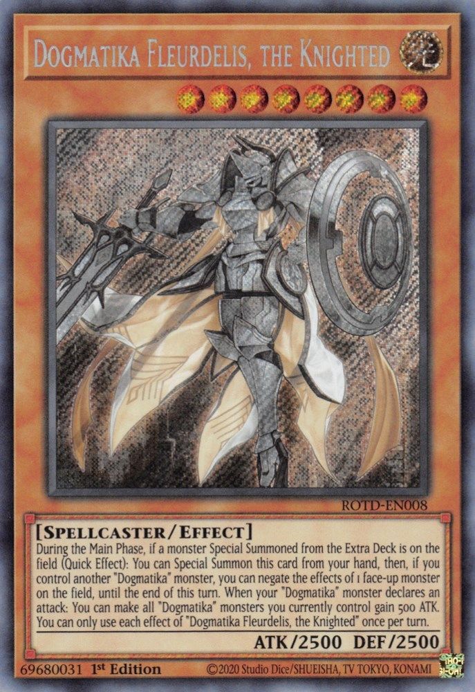 Dogmatika Fleurdelis, the Knighted (ROTD-EN008) Secret Rare  1st Edition