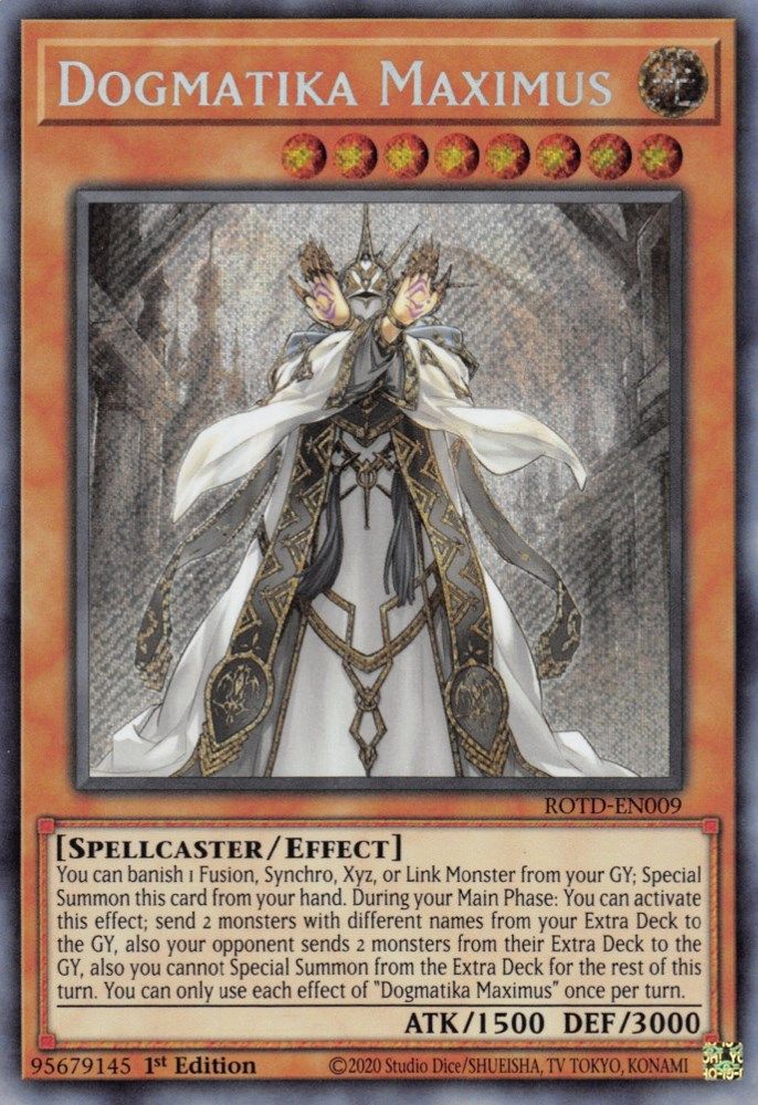 Dogmatika Maximus (ROTD-EN009) Secret Rare  1st Edition