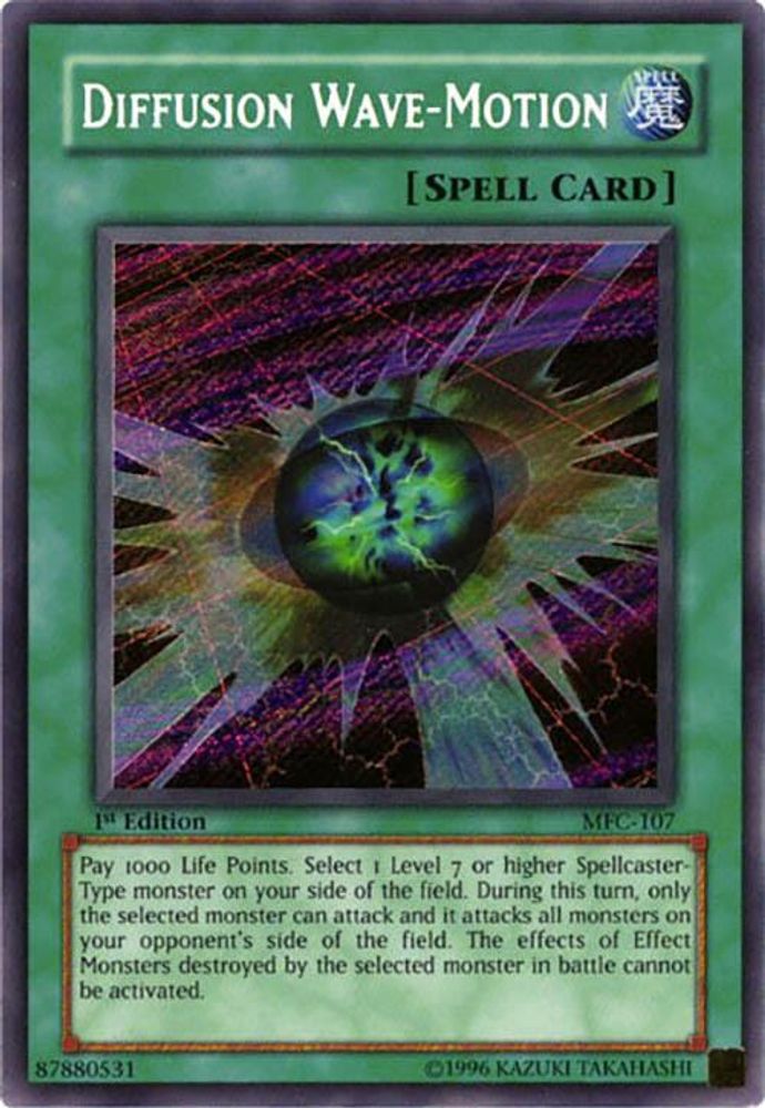 Diffusion Wave-Motion (MFC-107) Secret Rare  1st Edition