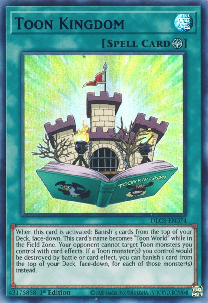 Toon Kingdom (Blue) (DLCS-EN074) Ultra Rare  1st Edition