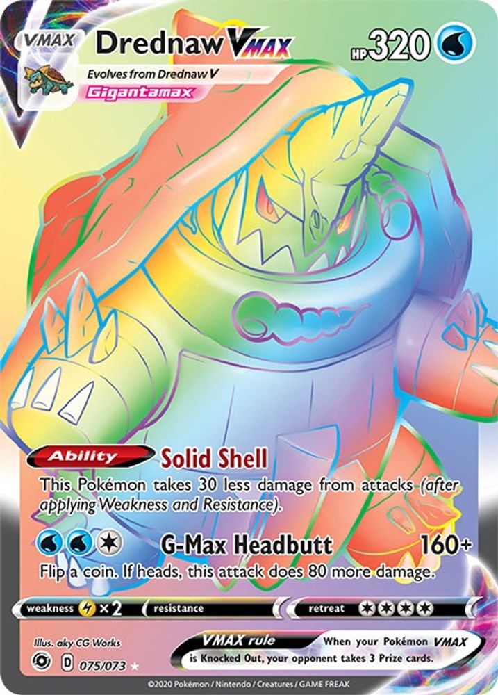 Drednaw VMAX (Secret) (075/73) - Holofoil - Secret Rare