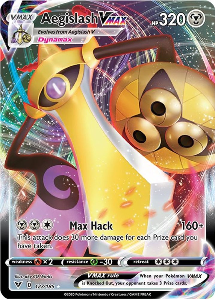 Aegislash VMAX (127/185) - Holofoil - Ultra Rare