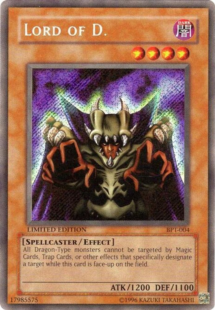 Lord of D. (BPT-004) Secret Rare  Limited