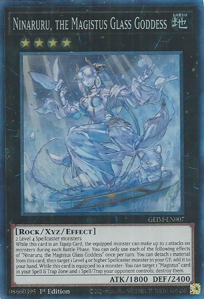 Ninaruru, the Magistus Glass Goddess (CR) (GEIM-EN007) Collector's Rare  1st Edition