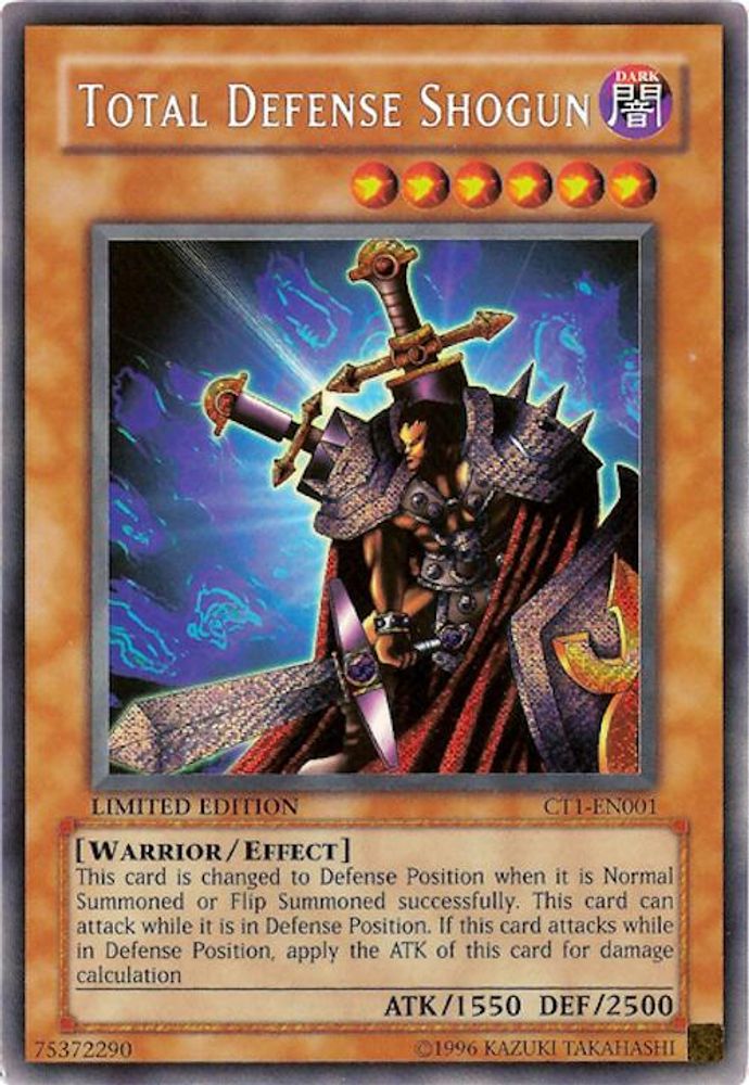 Total Defense Shogun - CT1-EN001 Secret Rare Limited