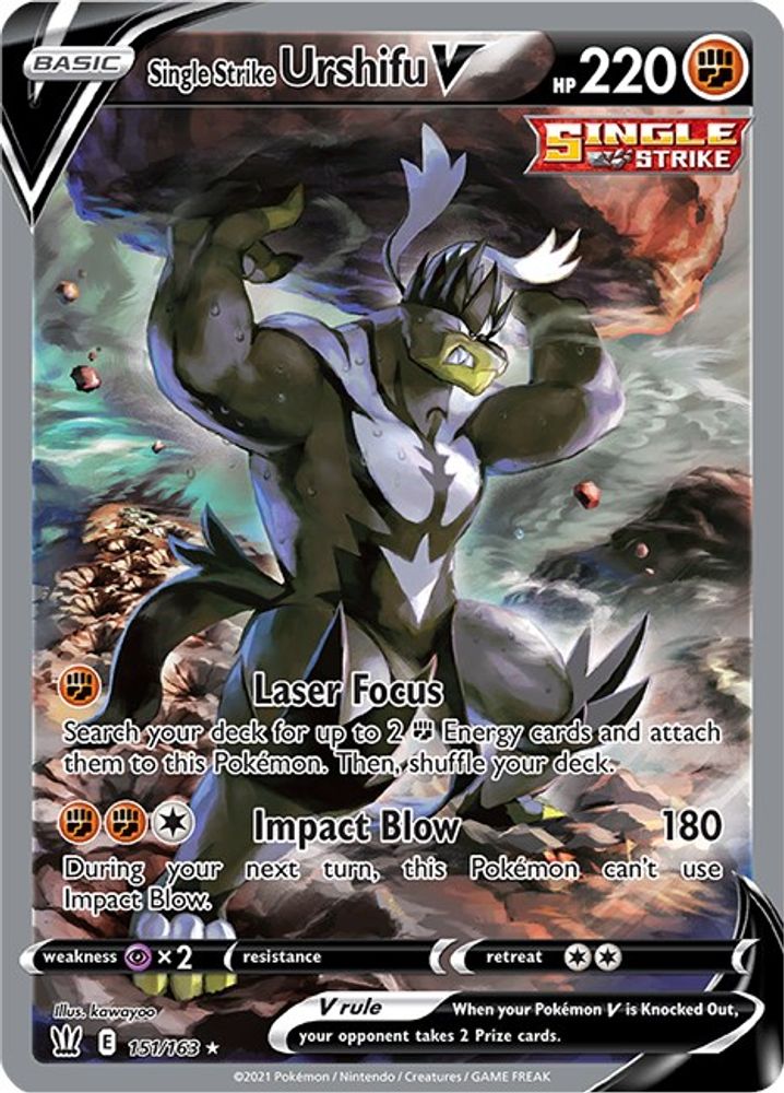 Single Strike Urshifu V (Alternate Full Art) (151/163) - Holofoil - Ultra Rare