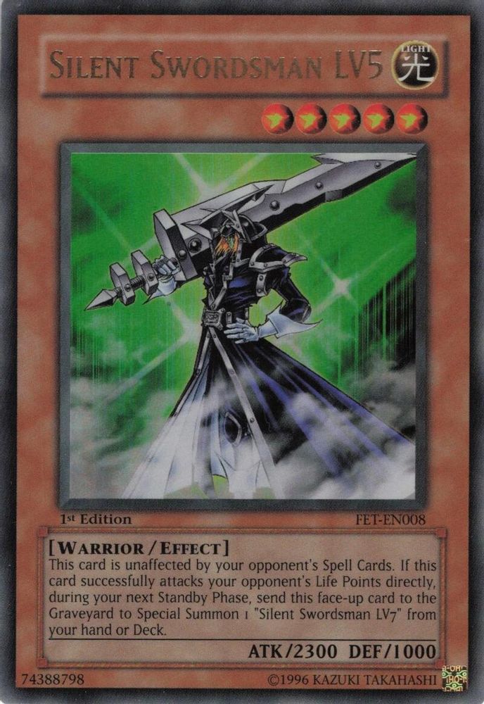 Silent Swordsman LV5 (FET-EN008) Ultra Rare  1st Edition