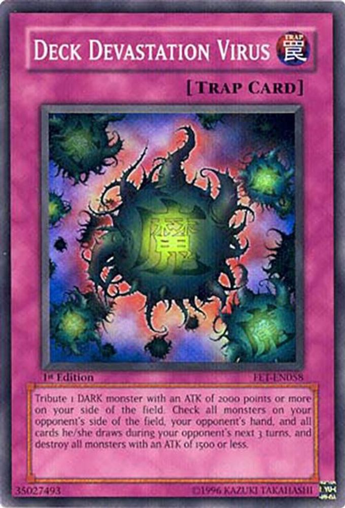 Deck Devastation Virus (FET-EN058) Super Rare  1st Edition
