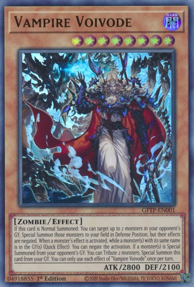Vampire Voivode (GFTP-EN001) Ultra Rare  1st Edition