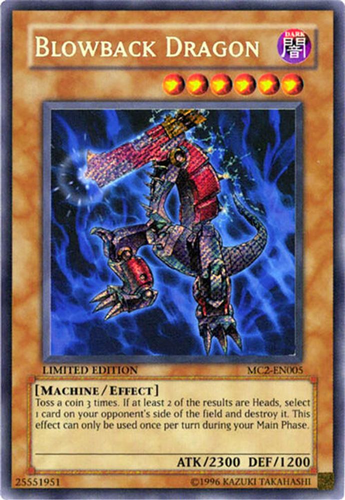 Blowback Dragon (MC2-EN005) Secret Rare  Limited