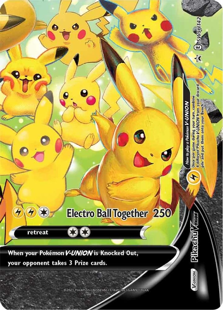 Pikachu V-Union (SWSH142/307) - Holofoil - Promo