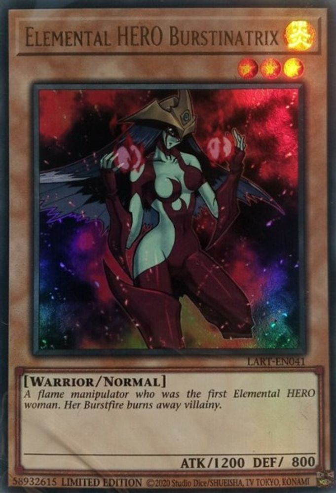 Elemental Hero Burstinatrix (LART-EN041) Ultra Rare  Limited