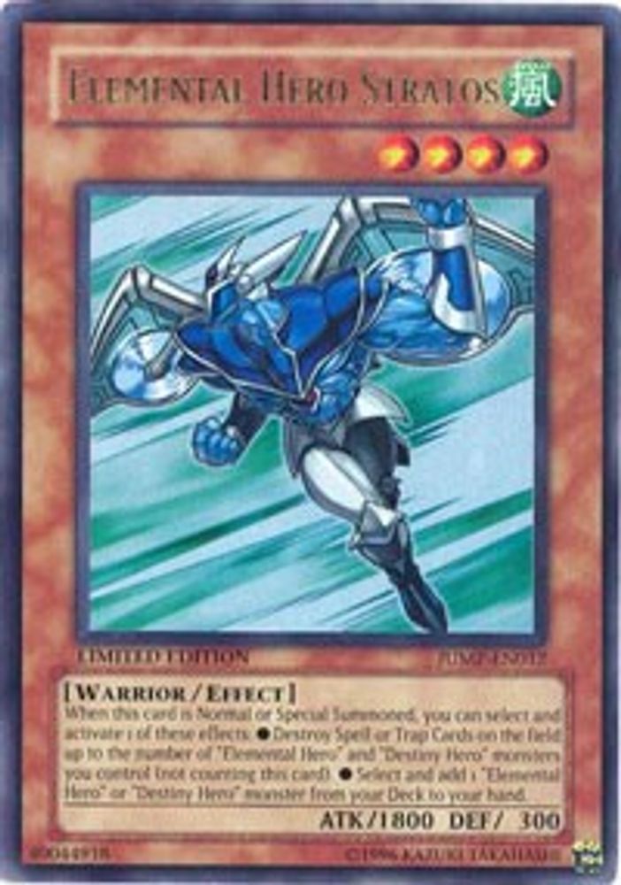 Elemental Hero Stratos (JUMP-EN012) Ultra Rare  Limited